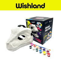 DIY Doodle Dinosaur Helmet Ages 3+ Customizable Costume Pretend Play Gift For Kids by WISHLAND