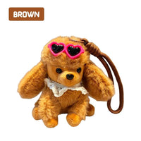 Poodle Puppy Charm Ages 3+ Dog Pendant Soft Stuffed Ornament Gift For Kids by WISHLAND