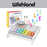 Wooden Piano Music Ages 2+ Baby Xylophone Musical Toy Gift For Kids by WISHLAND