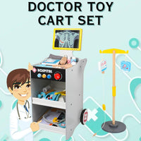 Doctor Toy Cart Set Children Hospital Nurse Pretend Play by WISHLAND