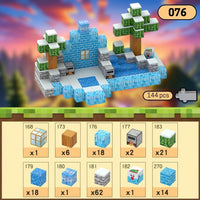 My Planet Minecraft Ages 3+ Magnetic Blocks Building Toy Gift For Kids by WISHLAND