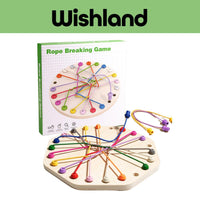 Rope Tying Game Ages 3+ Untying Puzzle Challeng Toy Gift For Kids by WISHLAND