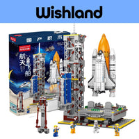 Space Shuttle Blocks Ages 4+ STEM-Inspired Space Toy Gift For Kids by WISHLAND