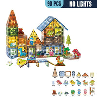 Magic Magnetic Blocks  Ages 3+ 90 Pieces and 110 Pieces Building Set Gift For Kids by WISHLAND