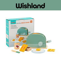 KABI My Little Bread Maker Ages 3+ Pretend Wooden Toaster Gift For Kids by WISHLAND