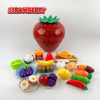 Yummy Tidy Bin Ages 3+ Kitchen Food Cutting with Storage Box Gift For Kids by WISHLAND