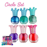 Sparkle & Shine Nail Polish Ages 4+ Easy Peel Off And Quick Dry Kids Gift For Girls by WISHLAND