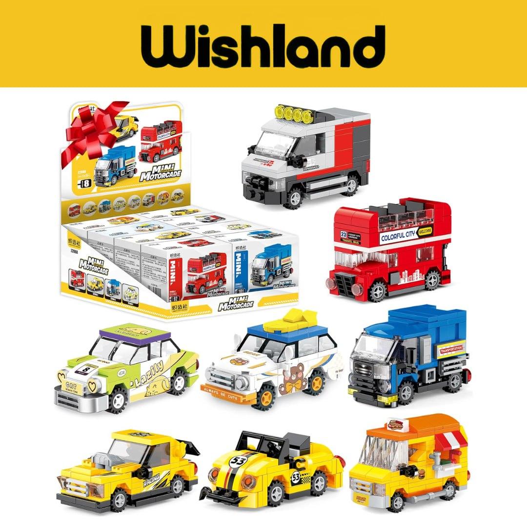 Mini Motorcade Building Blocks Ages 6+ 8 Pieces Set DIY Car Model Gift ...
