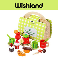 EDU TREE Happy Afternoon Tea Set Ages 3+ Storage Pretend Playset Gift For Kids by WISHLAND
