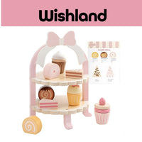 KBQ Denmark Dessert Rack Ages 3+ Pretend Play Cake Toy Gift For Kids by WISHLAND