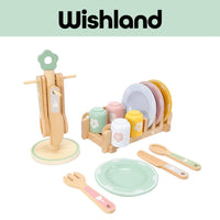 KABI My Little Dinnerware Ages 3+ Pretend House Kitchen Utensils Toy Gift For Kids by WISHLAND