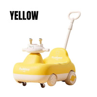 Poohbear Mini Electric Rocking Car Ages 3+ Toddler Swing Ride Vehicle Toy Gift For Kids by WISHLAND