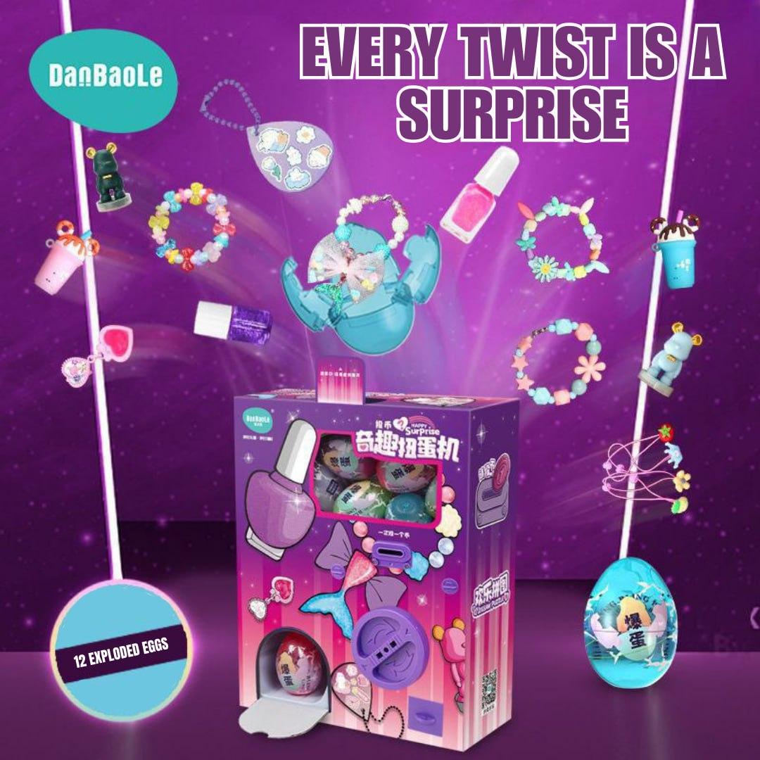 New Gashapon Machine Egg Twisting Cardboard Vending Toy for Kids 