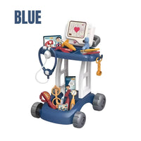 I'm Little Doctor Trolley Ages 3+ Pretend Cart with Heartbead Sounds and Lights Gift For Kids by WISHLAND