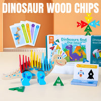 Dinosaurs Find the Law Educational Wooden Numbers Puzzle by WISHLAND