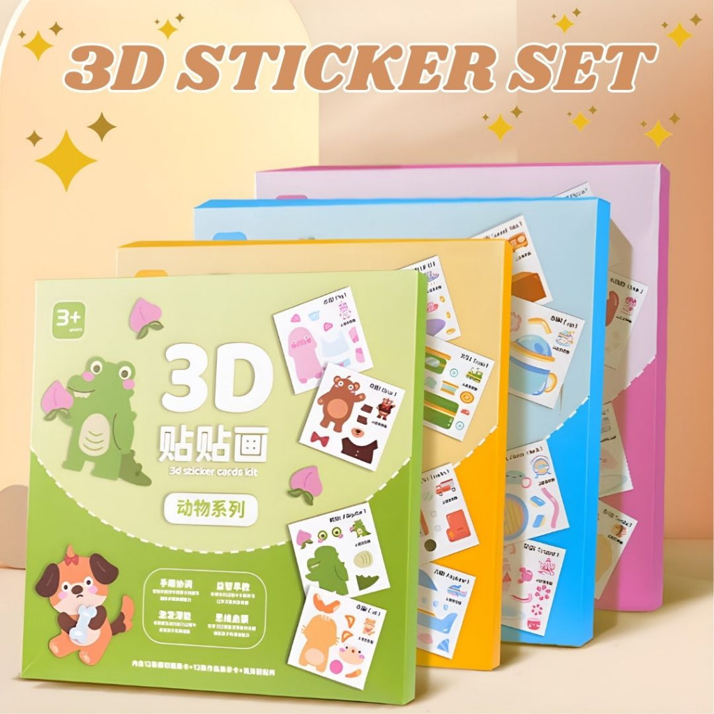 3D Sticker Kit for Kids Scrapbooking Arts and Crafts by WISHLAND – Wishland
