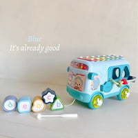 Baby Smart Colorful Musical Bus for Kids Early Education by WISHLAND