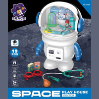 Space Play House Kitchen Doctor Tools Pretend Play Set for Kids by WISHLAND