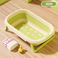 Newborn to Toddler Foldable Bath Tub with Cushion by WISHLAND