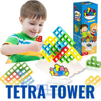 Tetra Tower Stackable Balancing Thinking Game for Kids by WISHLAND