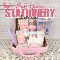 Pink Bunny Stationery Gift Set Kids Elementary Luggage Kit by WISHLAND