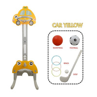 5 in 1 Car and Rocket Basketball and Golf Soccer Stand for Kids by WISHLAND