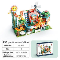 FEELO 255pcs Roof Slide Large Blocks Building Set for Kids by WISHLAND