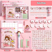 Nini & Taotao Journal Gift Box Cute Girls Decorative Sticker for Handbook Journals by WISHLAND