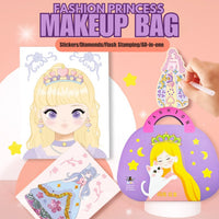 Fashion Princess Makeup Bag Quiet Handmade Transformation Children Toy Paper by WISHLAND