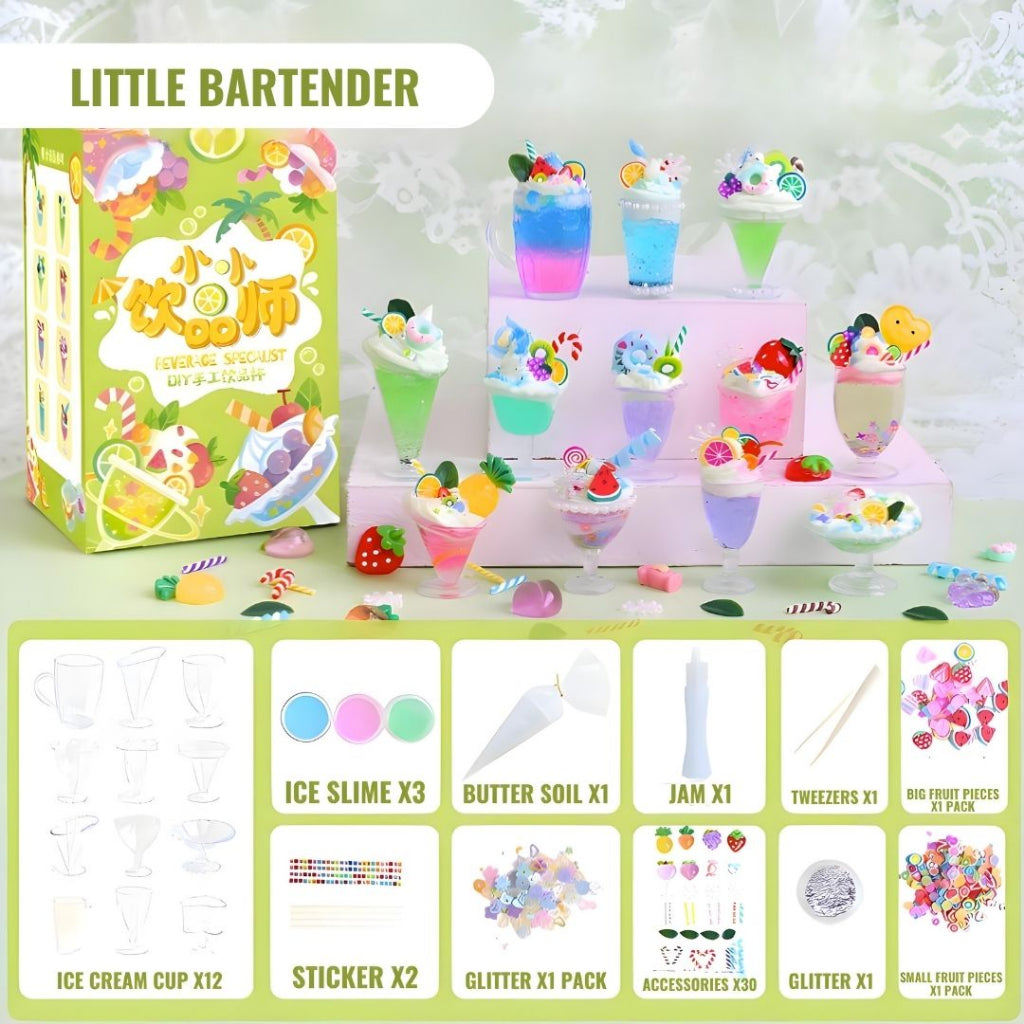 MR TOYS Little Dessert Chef Bartender Baker DIY Activity Arts and Crafts Set for Kids by WISHLAND