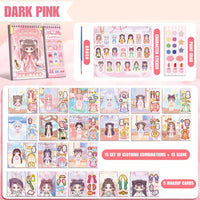 Nini Coloring and Sticker Pad Dress Up For Kids Scrapbooking and Journal by WISHLAND