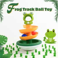 Frog Track Ball Toy Colorful Educational Toy for Kids by WISHLAND