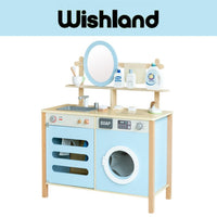 BABIBO Japanese Washroom Ages 3+ Sink and Washing Machine with Real Mirror Gift For Kids by WISHLAND