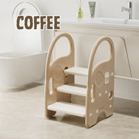 Elephant Step Stool Adjustable with Safety Handles Gift For Kids by WISHLAND