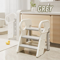 YBC Foldable Stool Wide Non-Slip Steps and Space-Saving Portable Ladder Gift For Kids by WISHLAND