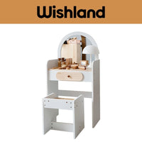 KIENVY Korean Dressing Table Ages 3+ Princess Vanity Makeup Role Play Gift For Kids by WISHLAND