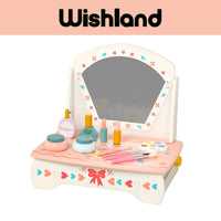 Wooden Foldable Dresser Beauty Salon Play Set for Kids by WISHLAND