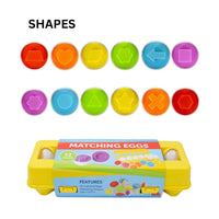 Matching Eggs Ages 2+ Educational Color, Letters, and Numbers Recognition Gift For Kids by WISHLAND