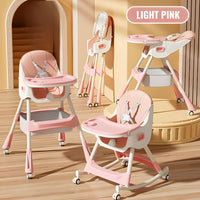 Rocking Multifunctional High Chair with Wheels for Kids by WISHLAND