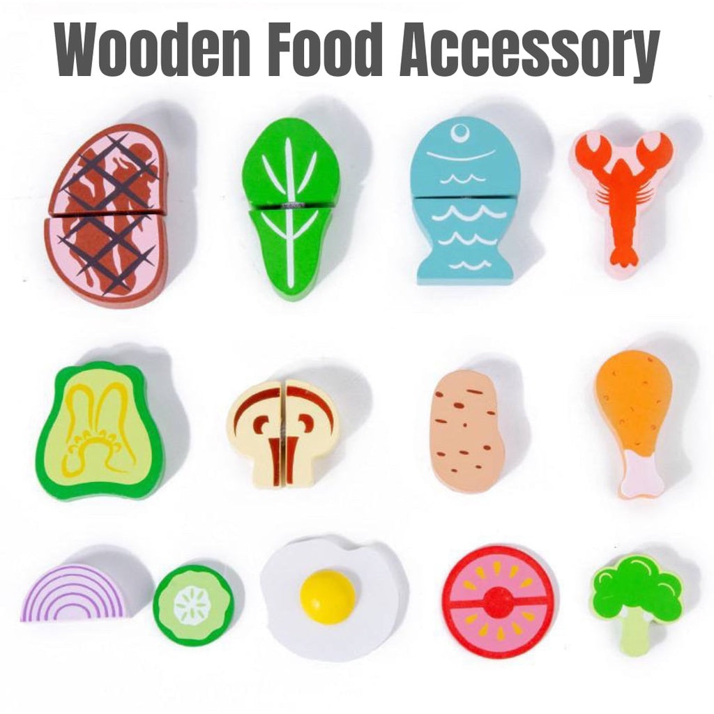 Wooden Induction Cooker Pretend Play Cooking Play Set for Kids by WISHLAND