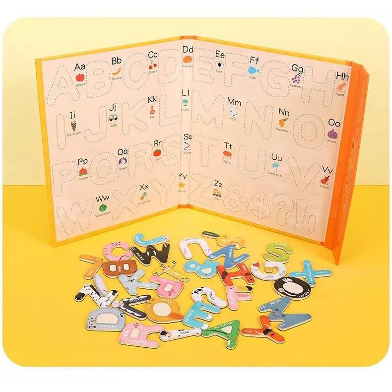 Magnetic Letter Pairing Learning Alphabet Educational Toy for Kids by WISHLAND