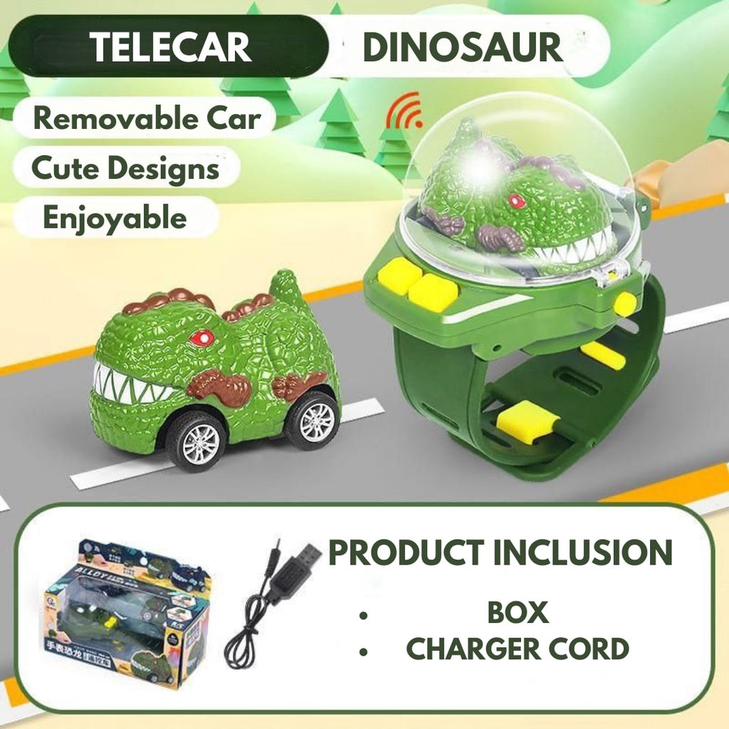 Dinosaur Telecar Watch Remote Control Car Watch Wrist Racing Car Watch by WISHLAND