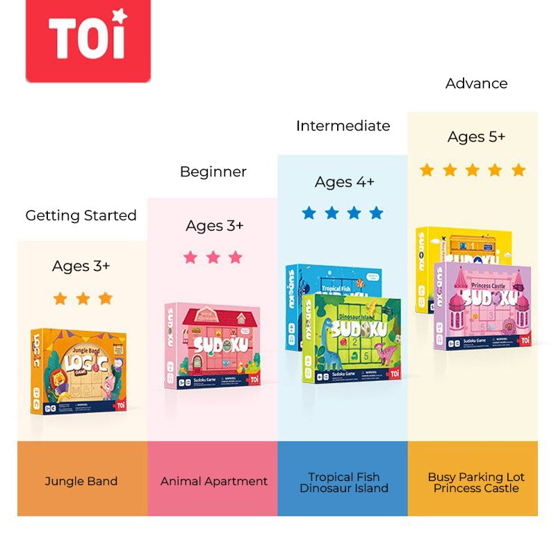 TOI Sudoku Board Game Suitable For Age 3+ Magnetic Board Educational Toy for Kids by WISHLAND