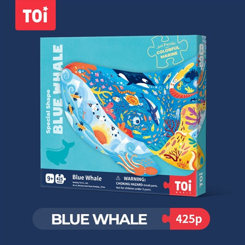 TOI Art Puzzle Dinosaur Rhinoceros Blue Whale Suitable for Age 8-10 Educational Jigzaw Puzzle