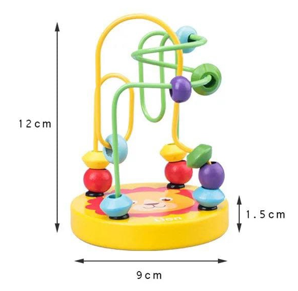 Wooden Mini Abacus Baby Toddler Toys Educational Toy by WISHLAND