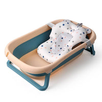 Foldable Bath Tub with FREE Cushion Babies and Toddlers Bathtub by WISHLAND