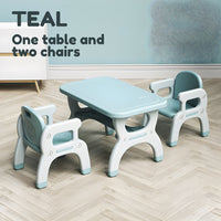 Study Table with 2 Chairs for Kids Preschool Table for Children by WISHLAND