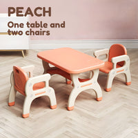 Study Table with 2 Chairs for Kids Preschool Table for Children by WISHLAND