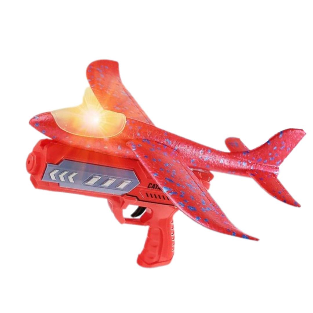 Launch Aircraft with Lights Air Battle Flying Airplane Gun Toy for Kids by WISHLAND