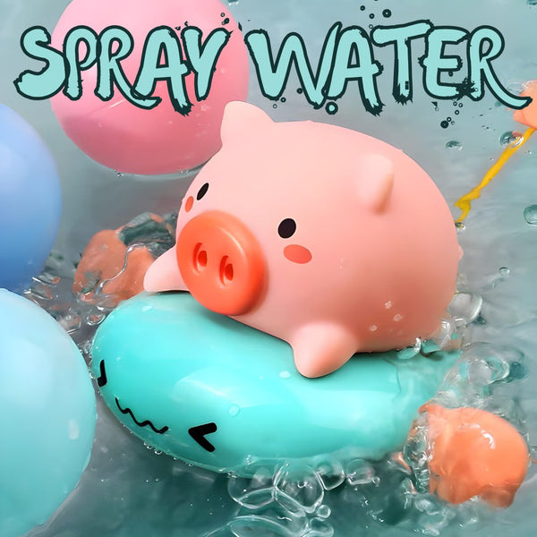 Spray Water Piggy Flying Pig Unicorn and Bunny Bath Toy by WISHLAND